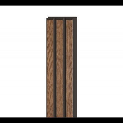 Wooden wall panel M - Line Mocca 101932